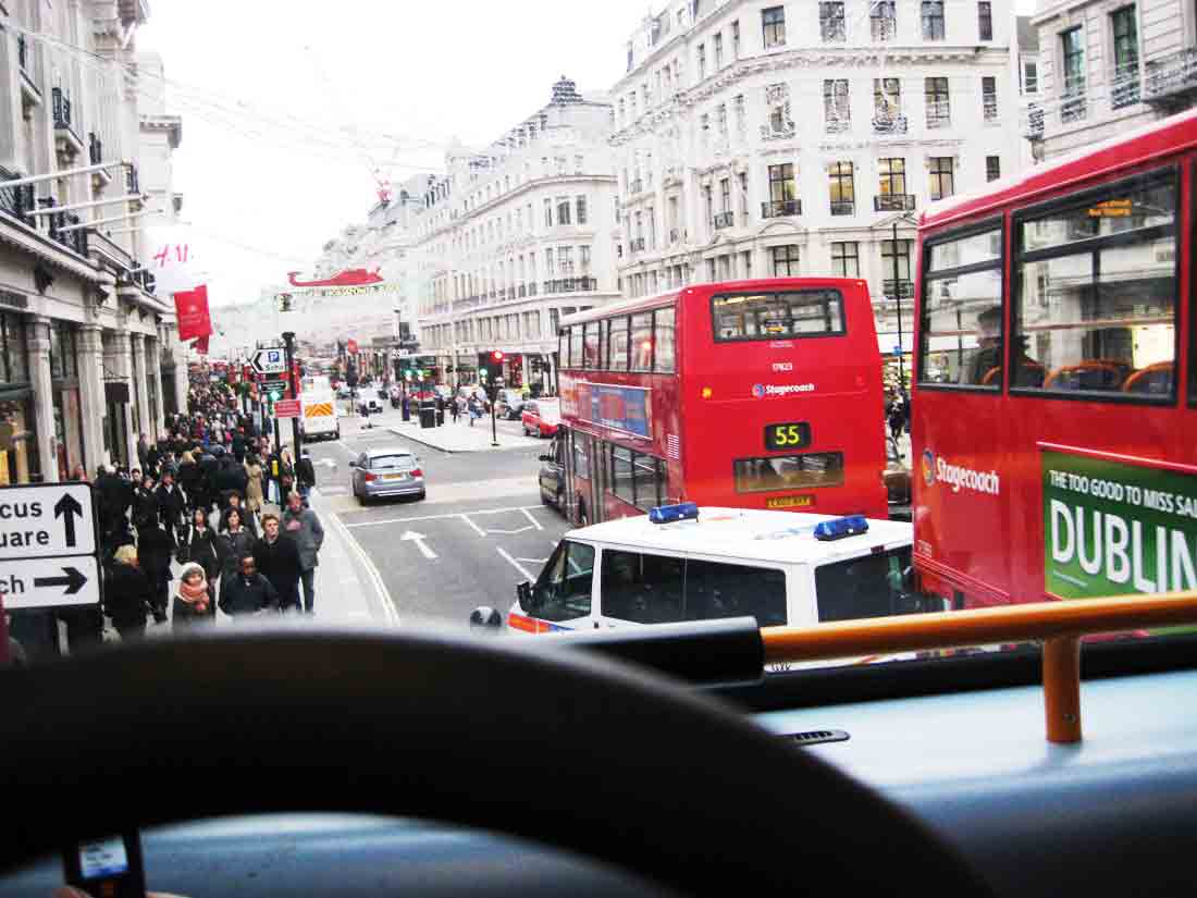 Regent St and Oxford St
