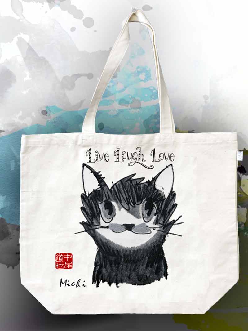 きじねこ-エコバッグ-中尾道也 