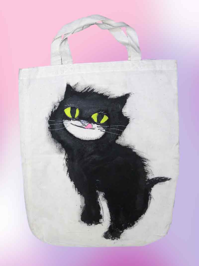 ねこ-エコバッグ-中尾道也 
