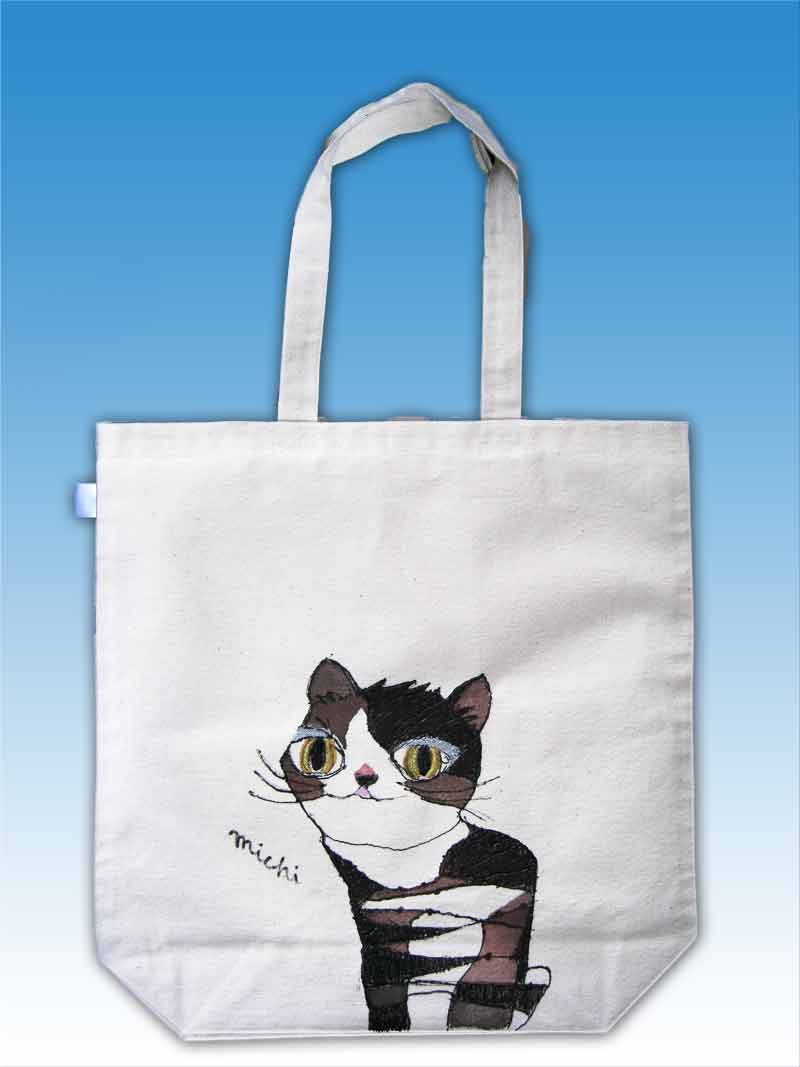 ねこ-エコバッグ-中尾道也 