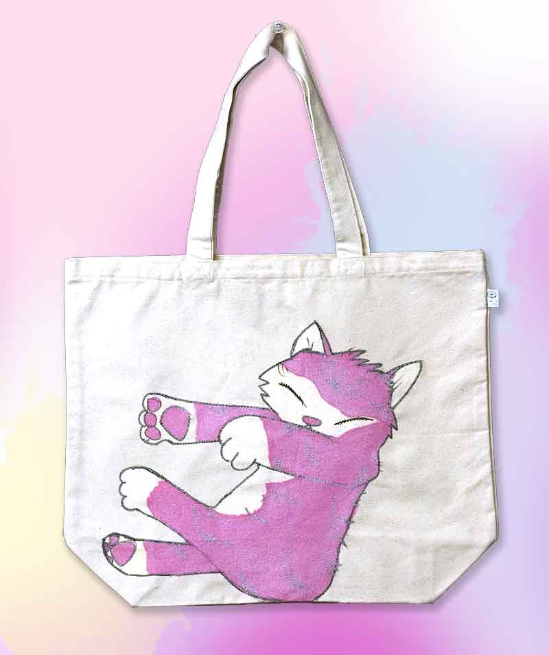 ねこ-エコバッグ-中尾道也 
