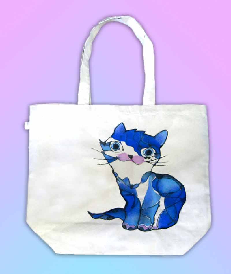 ねこ-エコバッグ-中尾道也 