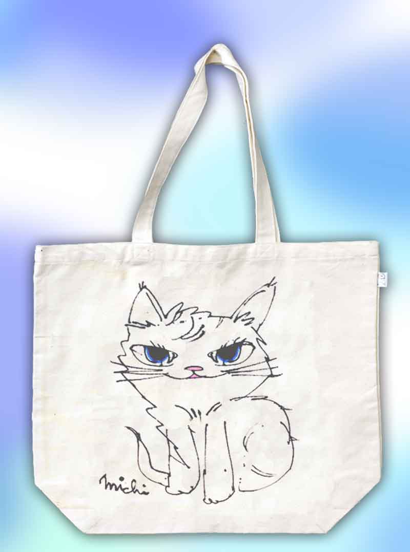 ねこ-エコバッグ-中尾道也 