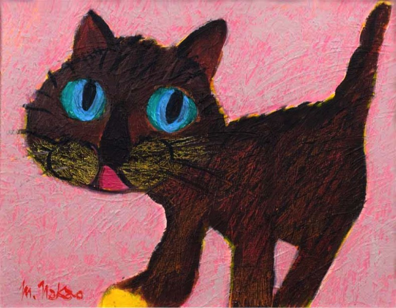 dark brown cat by michiya nakao_中尾道也