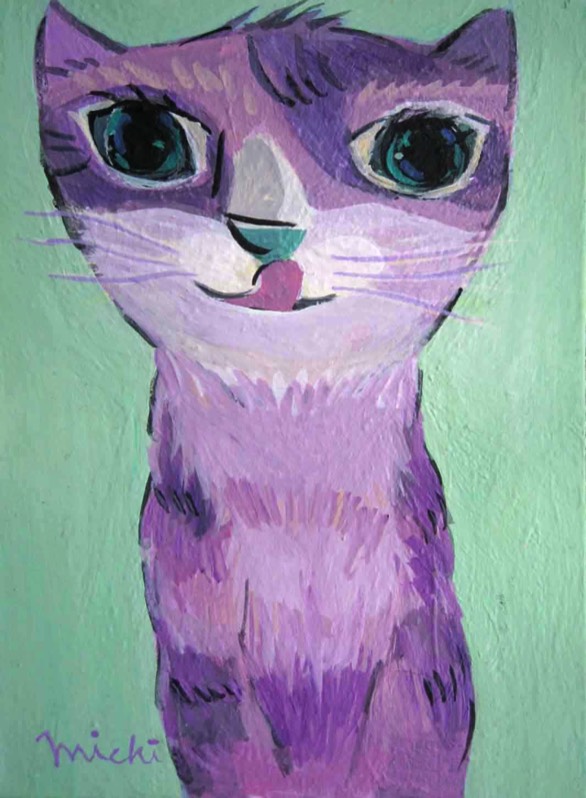 purple-cat by michiya nakao_中尾道也